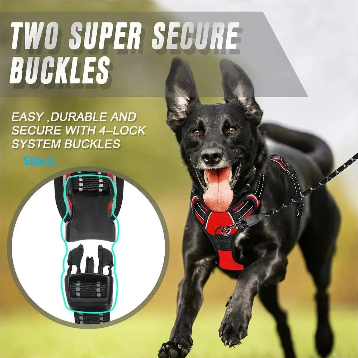 Rugged Dog Vest Harness Set