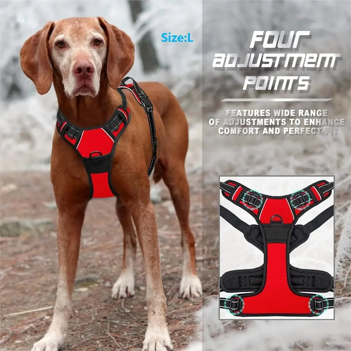 Rugged Dog Vest Harness Set